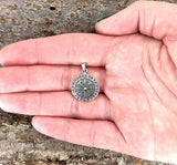 Wikinger Kompass 285 mit Schlangenkette - Silber