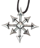 Chaosstern 59 mit Schlangenkette - Silber