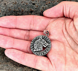 Anhänger 353 Wolfskopf - Silber