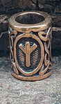 Bartperle Rune Algiz - 1 - Bronze