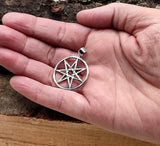 Leviathan Kreuz  465 mit Schlangenkette - Silber