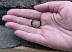 Klappcreole schwarz 16mm - Edelstahl kcschw05