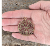 Anhänger 122 Wikinger Kompass - Bronze