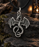 Anhänger 9 Drache - Silber