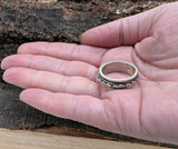 Totenkopf-Drehring, Gr. 54-70 (ring3) - Silber
