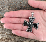 Eisernes Kreuz 169 mit Panzerkette - Edelstahl