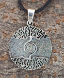 Lebensbaum 18 mit Korbkette - Silber