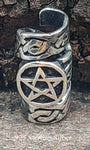 Bartperle Pentagramm - Silber