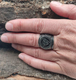 Ring Wotansknoten Valknut, Gr. 55-70 (edwt1) - Edelstahl