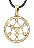 Anhänger 185 Metatrons Würfel - Bronze
