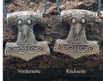 Thorshammer 150 mit Schlangenkette - Silber