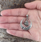 Bast 366 mit Schlangenkette - Silber