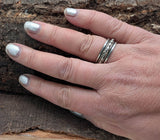 Totenkopf-Drehring, Gr. 54-70 (ring3) - Silber