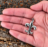 Fleur-de-Lis 184 mit Schlangenkette - Silber