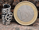 Bartperle Pentagramm - Silber