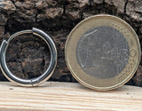 Klappcreole silbern 14mm - Edelstahl kcsi04