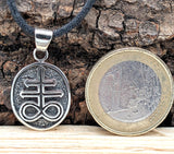 Leviathan Kreuz  414 mit Schlangenkette - Silber