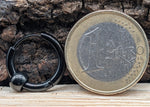Klappcreole schwarz 12 x 2,5 mm - Edelstahl kcschw12