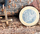Anhänger 22 Kreuz - Bronze