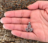 Keltischer Knoten 107 mit Schlangenkette - Silber