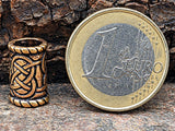 Bartperle Keltenknoten 6 mm - Bronze