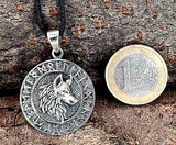 Anhänger 352 Wolfskopf - Silber
