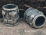 Bartperle Thorshammer 8 mm - Silber