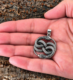 Schlangen 330 mit Schlangenkette - Silber