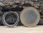 Klappcreole silbern 14mm - Edelstahl kcsi09