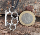 Schlagring 177 mit Schlangenkette - Silber