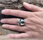 Ring Totenkopf, Gr. 55-74 (tk19) - Edelstahl