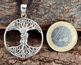 Lebensbaum 208 mit Schlangenkette - Silber