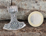 Kombi 379 Thorshammer mit Königskette - Silber
