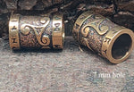 Bartperle Triskele 7mm - Bronze