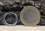 Klappcreole silbern 12mm - Edelstahl kcsi03