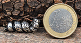 Bartperle Drache 4 mm - Edelstahl