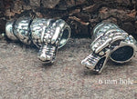 Bartperle Drache - Silber