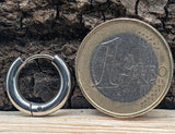 Klappcreole silbern 10mm- Edelstahl kcsi07