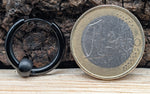 Klappcreole schwarz 14 x 2,5 mm - Edelstahl kcschw13