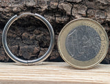 Klappcreole silbern 20mm - Edelstahl kcsi06