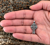 Keltenkreuz 106 mit Schlangenkette - Silber
