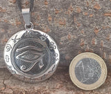 Auge des Horus 179 mit Panzerkette - Edelstahl