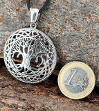 Lebensbaum 42 A mit Kette - Edelstahl