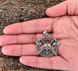 Anhänger 431 Wikinger Äxte - Silber