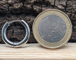 Klappcreole silbern 12mm - Edelstahl kcsi08
