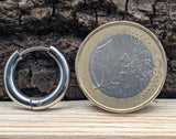Klappcreole silbern 12mm - Edelstahl kcsi08
