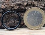 Klappcreole schwarz 16mm - Edelstahl kcschw05