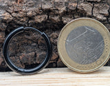 Klappcreole schwarz 16mm - Edelstahl kcschw05