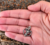 Engel 337 mit Schlangenkette - Silber