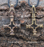 Anhänger 70 Wolfskreuz - Bronze